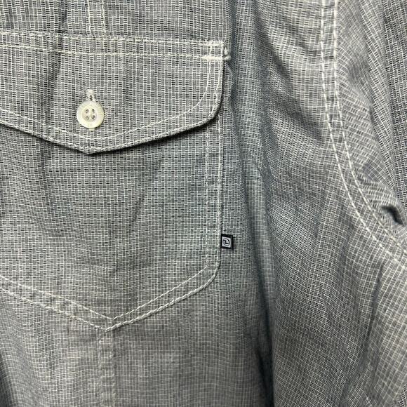 Ocean Current Men's Long Sleeve Button Down Shirt Gray XXL - Picture 4 of 7